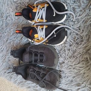 2 pair of little boy shoes (Nike and Adidas)